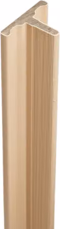 Ecoscape WPC Composite Slatted Cladding Joint Trim, 3.6m, Light Oak