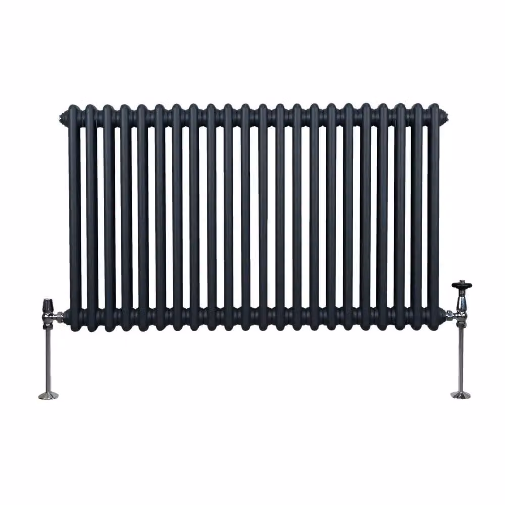 Monstershop Traditional 2 Column Steel Radiator in Anthracite Grey, W/H: 60.0 x 101.0 cm – 2
