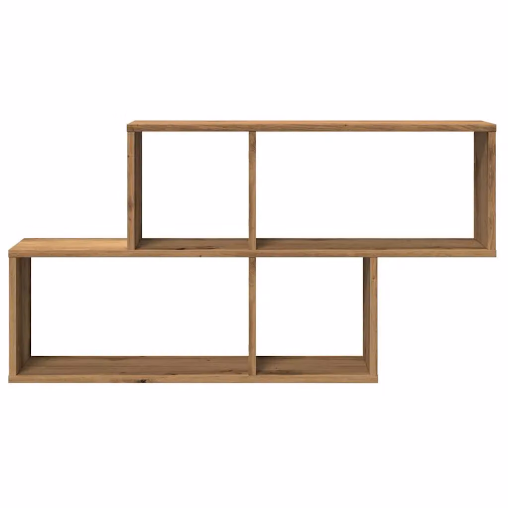 Berkfield Home Artisan Oak Wall Shelf in Brown, W/D/H: 100 x 18 x 53 cm – 3