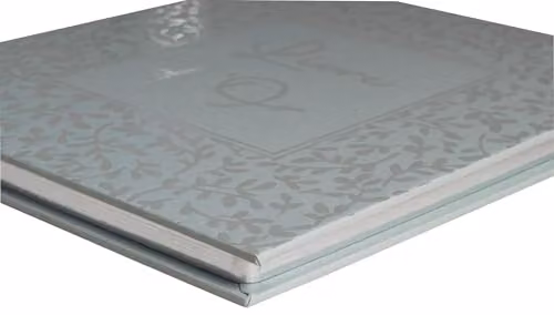 Exacompta Autentik Guest Book in Sage Green with 140 Blank White Pages, W: 21 cm, H: 19 cm – 2