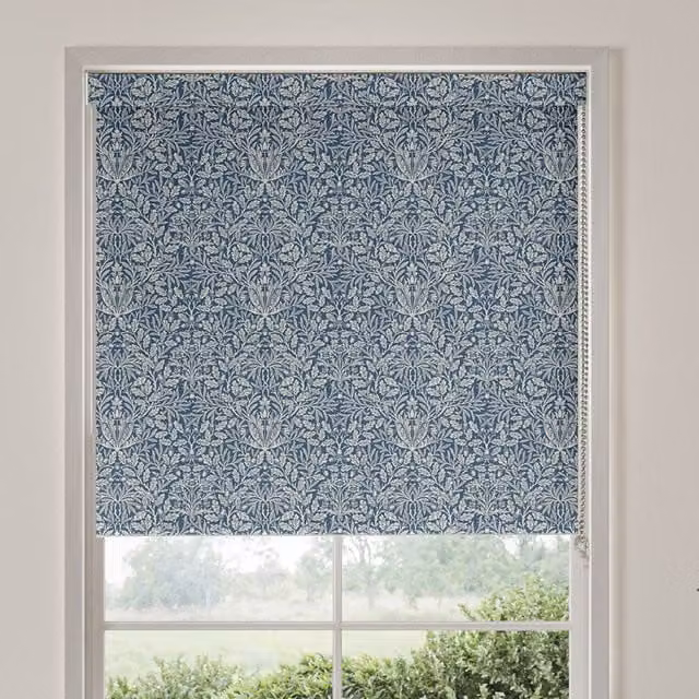 William Morris Acorn Translucent Made To Measure Roller Blind in Multicolour Floral Design