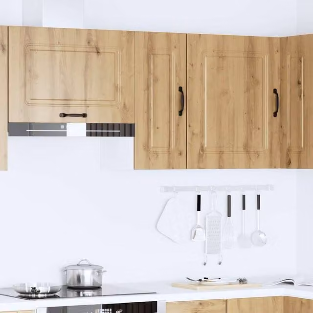 Berkfield Home Kalmar Kitchen Wall Cabinet in Artisan Oak Brown, W/D/H: 60 x 31 x 30 cm