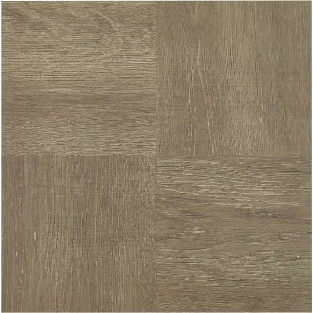 Darphe Self Adhesive Wood Effect Vinyl Flooring in Brown