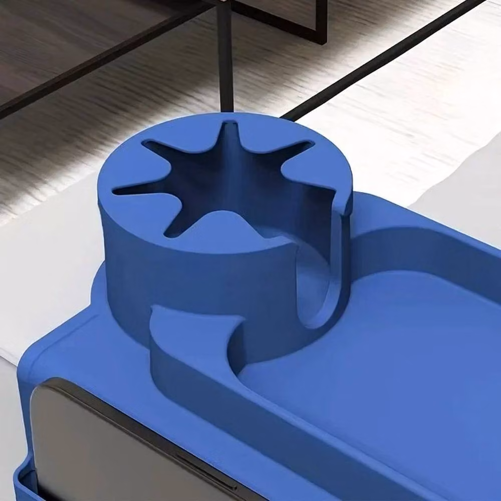 NESTLUNE Blue Sofa Chair Arm Rest Organiser Tray – 3