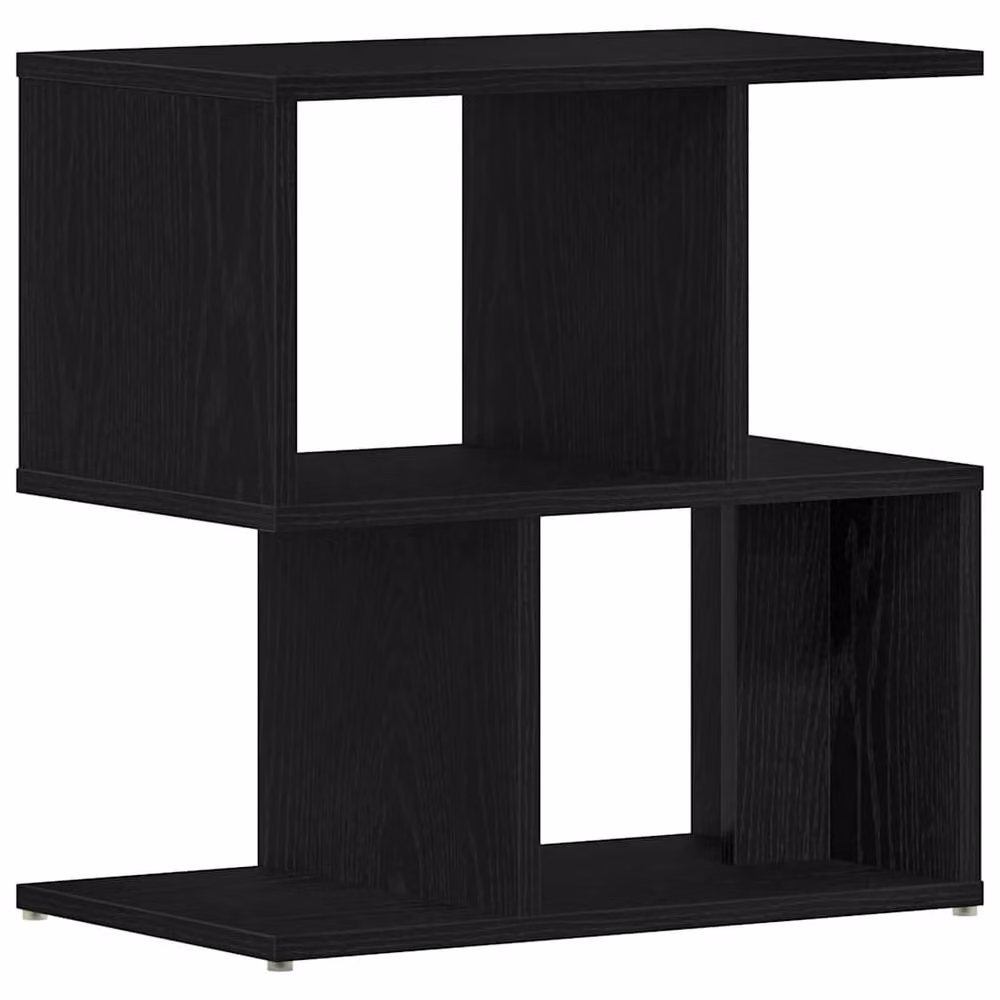 Berkfield Home Set of 2 Modern Black Oak Bedside Cabinets, W/D/H: 50 x 30 x 51.5 cm – 3