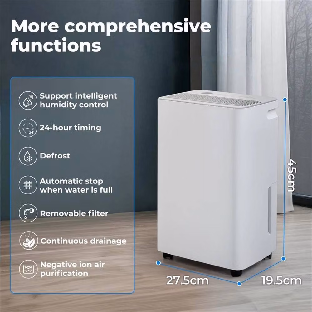 EONLION 10L Large Dehumidifier and Air Dryer with Ioniser in White – 3