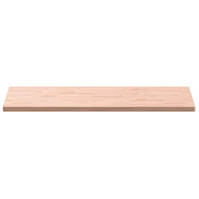 Berkfield Home Rectangular Solid Wood Beech Table Top, Brown, W: 100 cm, D: 50 cm, H: 2.5 cm