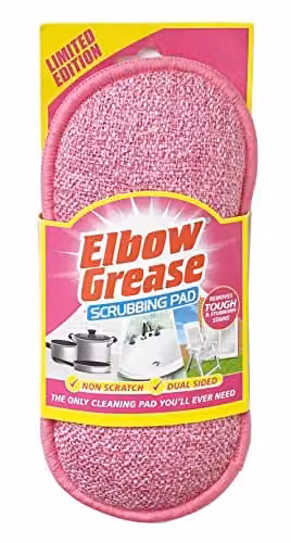 Elbow Grease Pink Dual Sided Scrubbing Pad (1 Pack) – 1