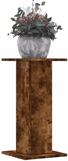 Berkfield Home Set of 2 Modern Wood Plant Stands in Brown, W/D/H: 30 x 30 x 60 cm – 1