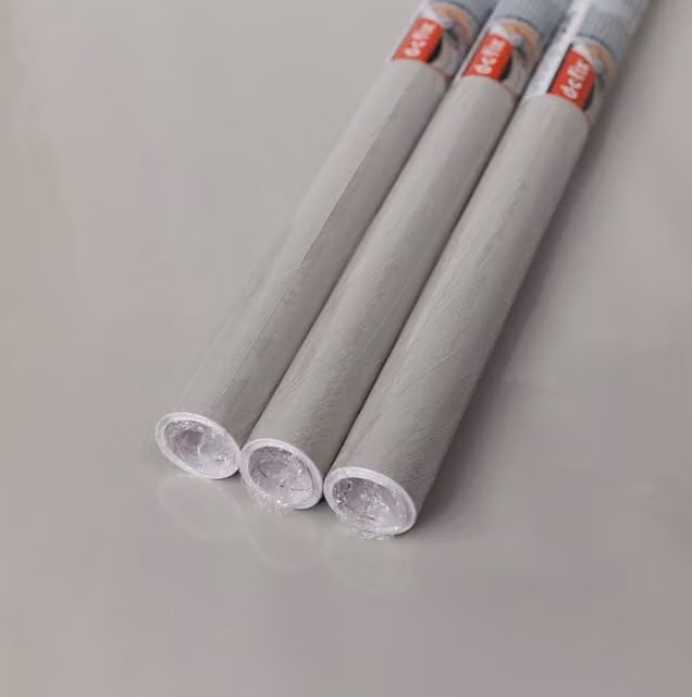 dc fix Glossy Light Grey Self Adhesive Vinyl Wrap for Kitchen Doors and Furniture, Pack of 3, W: 67.5 cm x L: 2 m