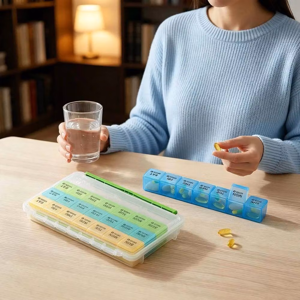 FLAVORA Monthly Pill Organiser Clear Pill Box – 2