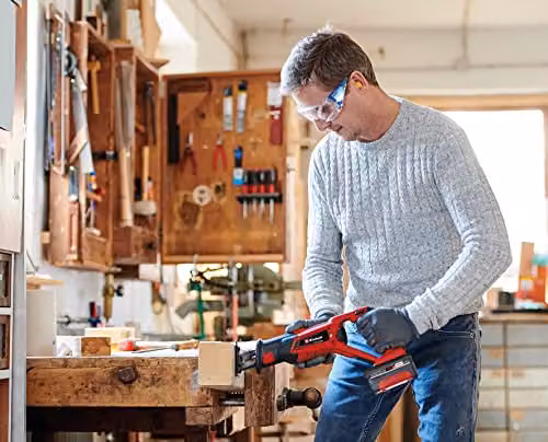 Einhell Power X-Change 18V Cordless Reciprocating Saw in Black and Red with 22mm Stroke – 2