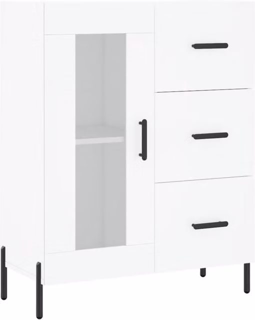Berkfield Home White Sideboard W/D/H: 69.5 x 34 x 90 cm