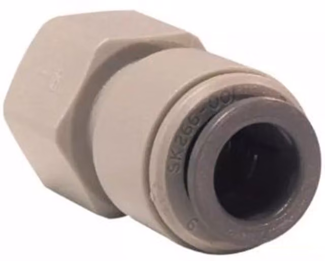 John Guest Speedfit Female Adaptor 3/8" x 1/4" FFL PI4512F4S Grey