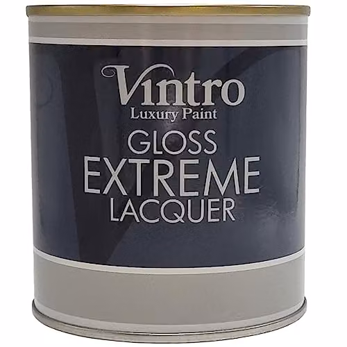 Vintro Paint Extreme Gloss Lacquer Clear Water-Based Chalk Paint Sealer for Interior and Exterior, 500ml