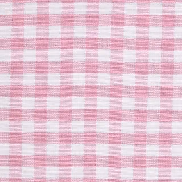 Homescapes Pink Pure Cotton Gingham Check Fabric 150cm Wide