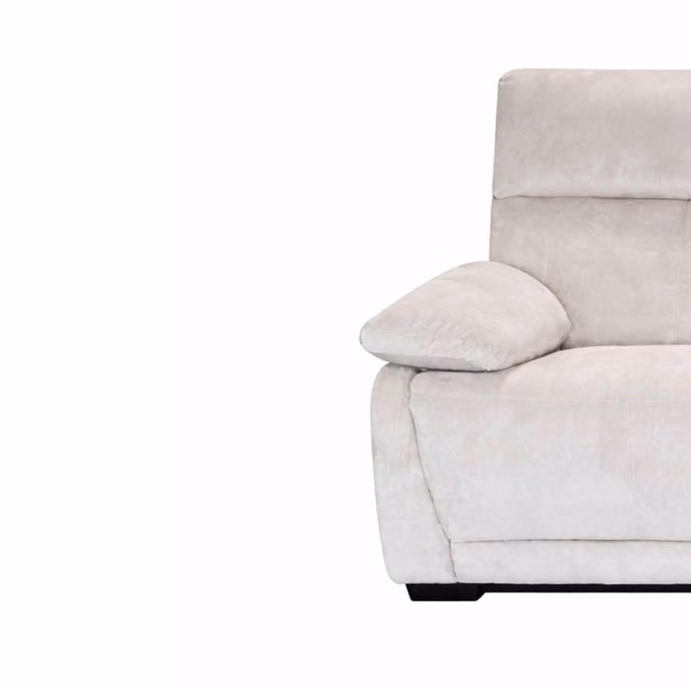 Furnishings For Less UK Piccadilly Electric Recliner Sofa in Beige Fabric with USB Charging