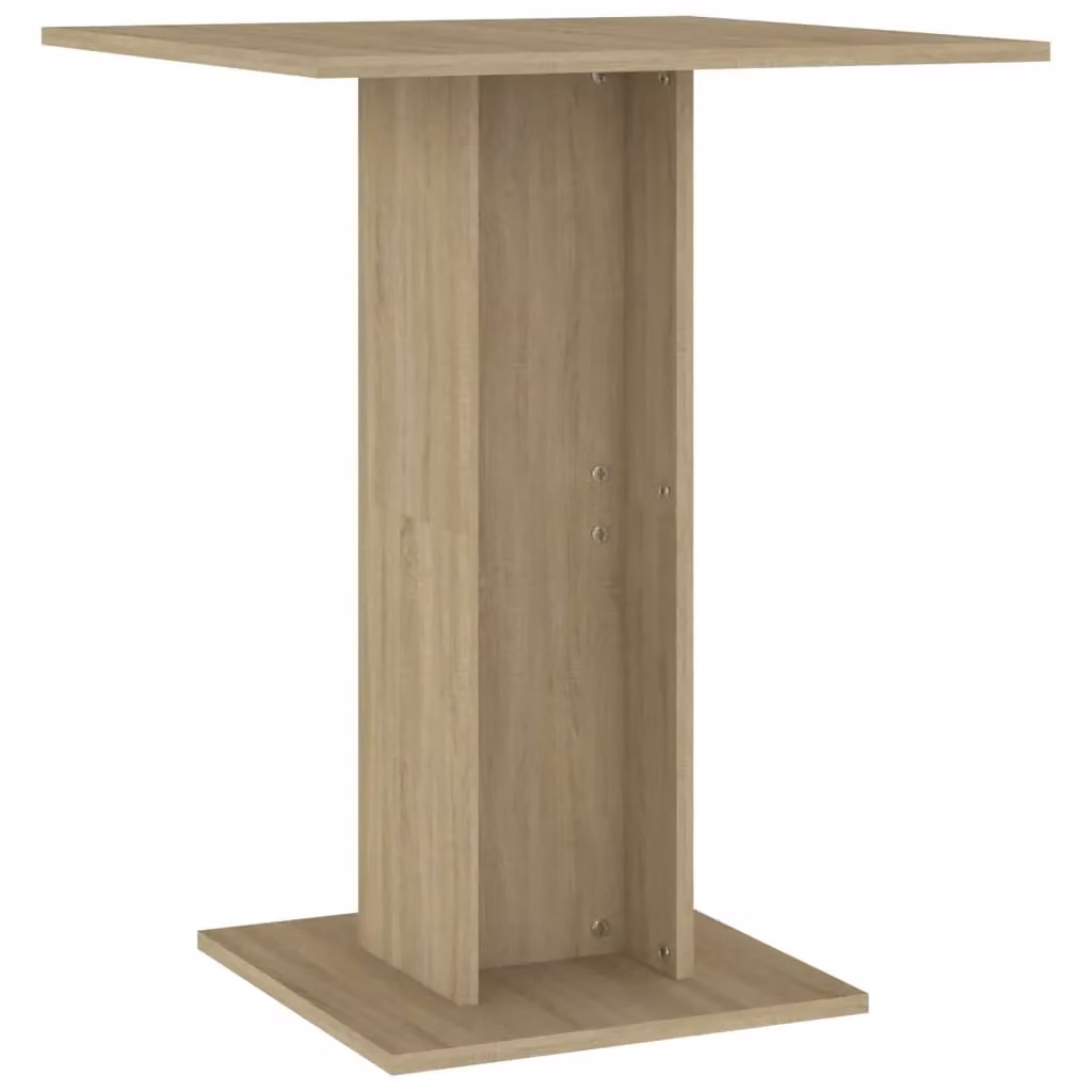 Berkfield Home Bistro Table in Sonoma Oak Brown, W/D/H: 60 x 60 x 75 cm – 2