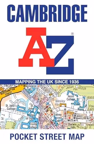 Collins Cambridge A-Z Pocket Street Map in Multicolour – 1