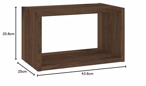 Furniture To Go Roomers Wall Shelf Unit in Walnut