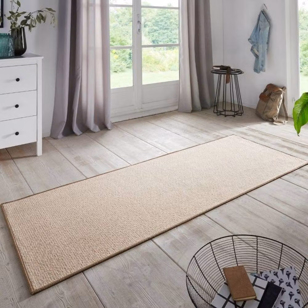 THE RUGS Loop Runner Rug in Beige, Non-Slip Polypropylene, W: 80 cm, L: 200 cm – 2