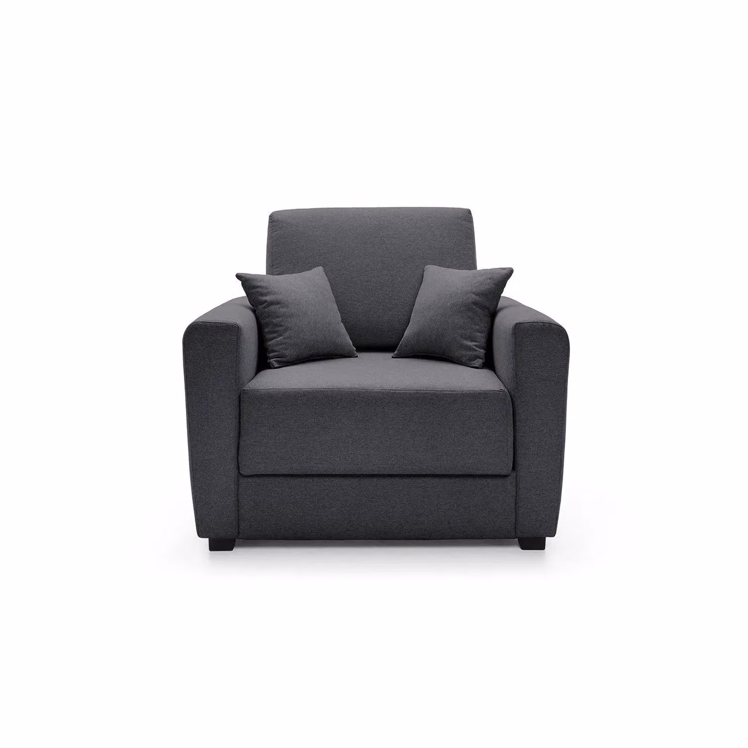 Abakus Direct Olly Single Linen Sofa Bed in Black – 3