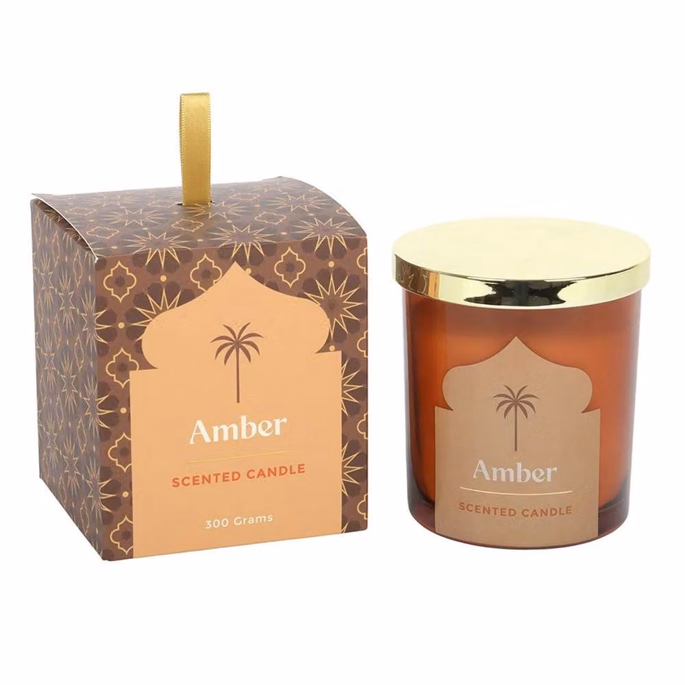 Something Different Arabian Nights Amber Scented Candle in Brown – 2