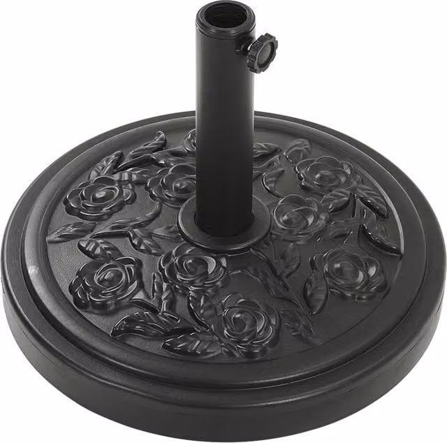 Lifeideas Style A Concrete Filled Parasol Base in Black