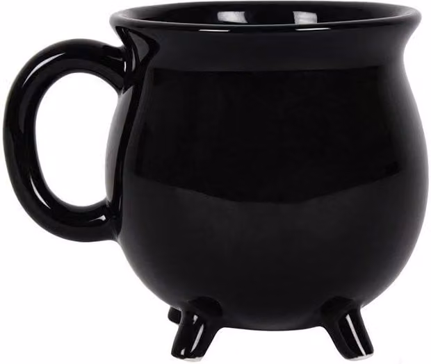 KDMD Black Ceramic Cauldron Mug