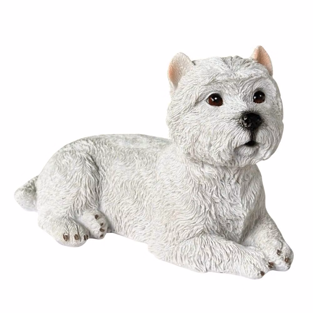 Animal Crackers White and Green West Highland Terrier Tabletop Figurine, Height: 13 cm – 2