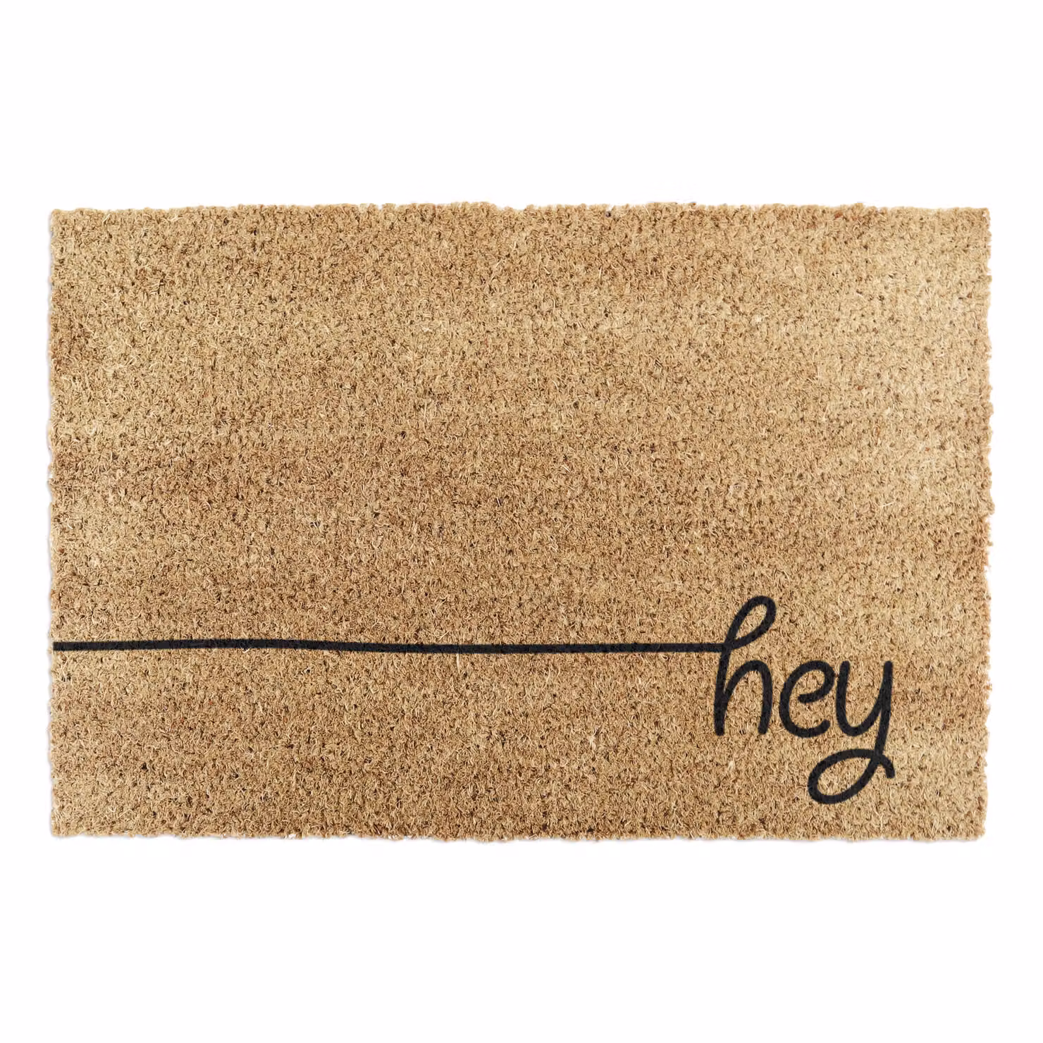 Artsy Mats Hey Scribble Graphic Doormat in Beige, W: 60 cm, D: 40 cm – 2