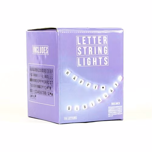 Nova Lighting 15 Letter String Lights in White and Transparent – 2