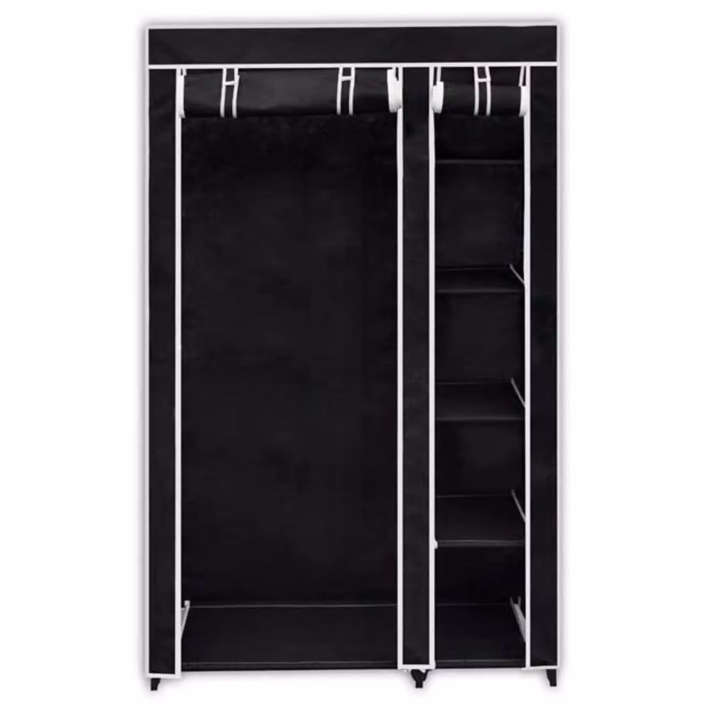 Berkfield Home Folding Wardrobe in Black, W/D/H: 110 x 45 x 175 cm – 2