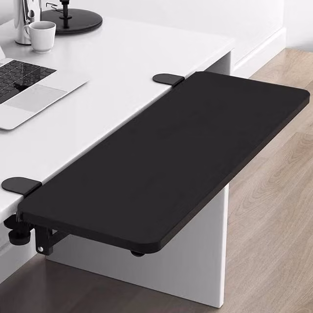 Kelvenix Ergonomic Desk Extender Tray in Black