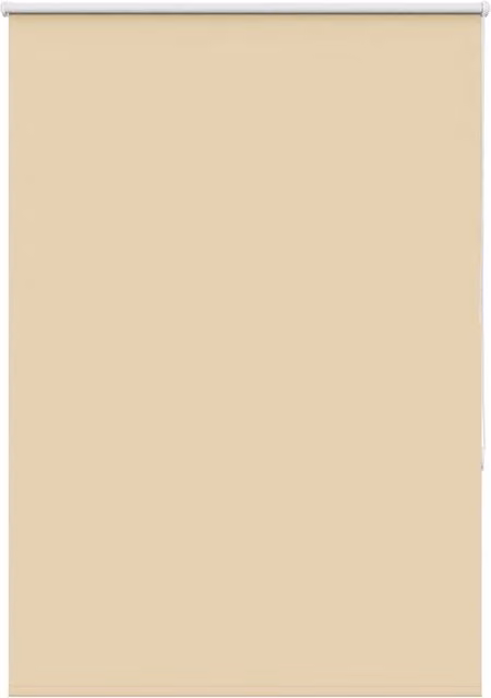 Berkfield Home Blackout Roller Blind in Beige, Thermal Insulating Polyester, W: 100 cm, H: 130 cm