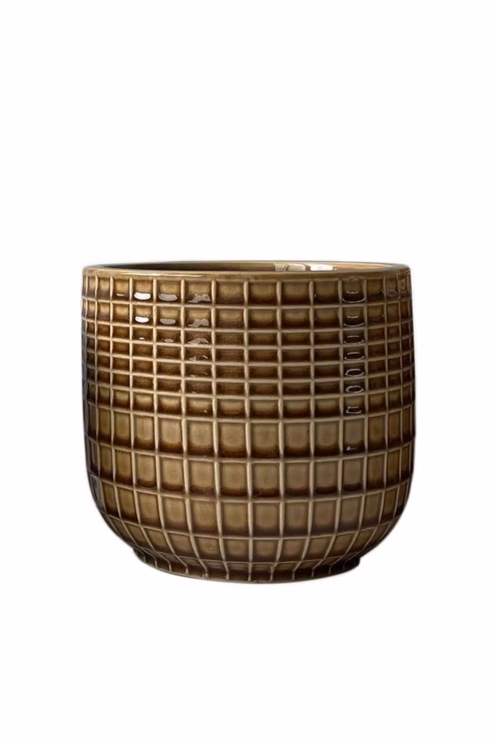 KDMD Hortus Braga Planter Pot, Brown, H 15 cm x Dia 17 cm – 2