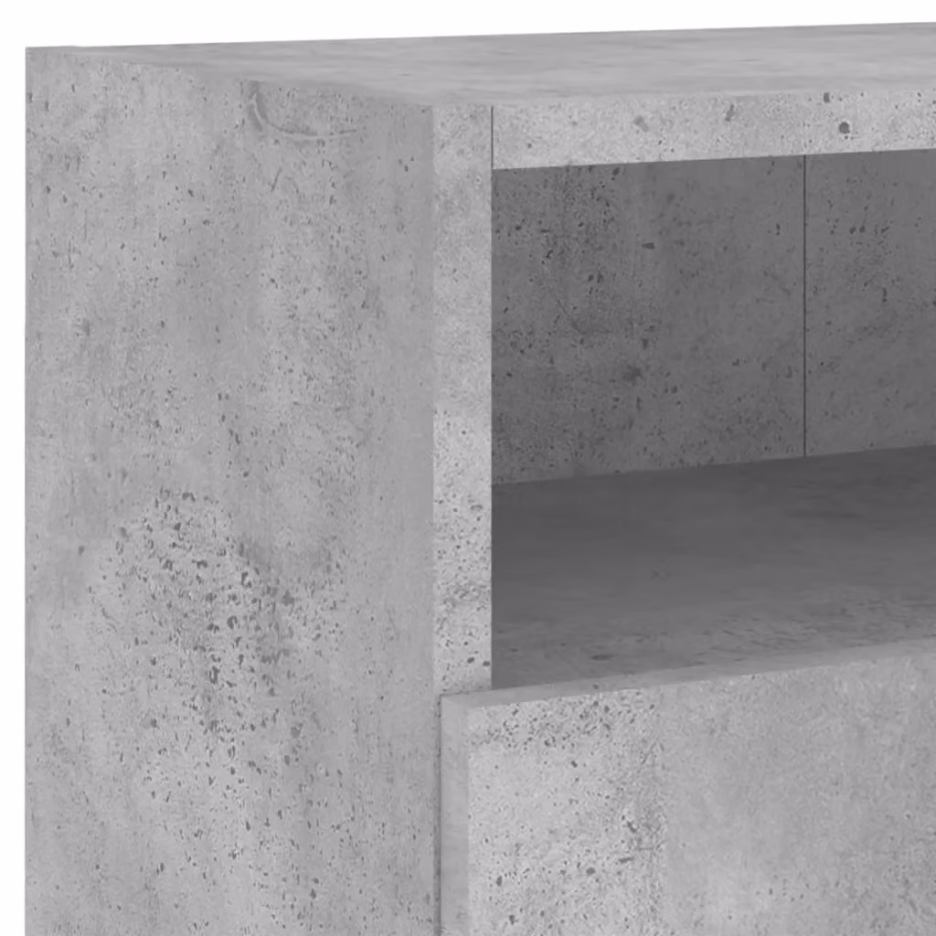 Berkfield Home Set of 2 Wall Mounted TV Cabinets in Concrete Grey, W/D/H: 80 x 30 x 30 cm – 5