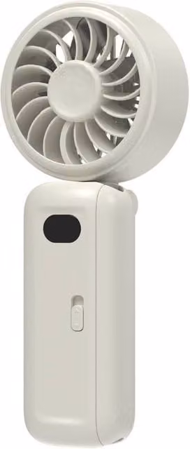 Quipulse Rechargeable Mini Multifunctional Umbrella Clip Fan in White