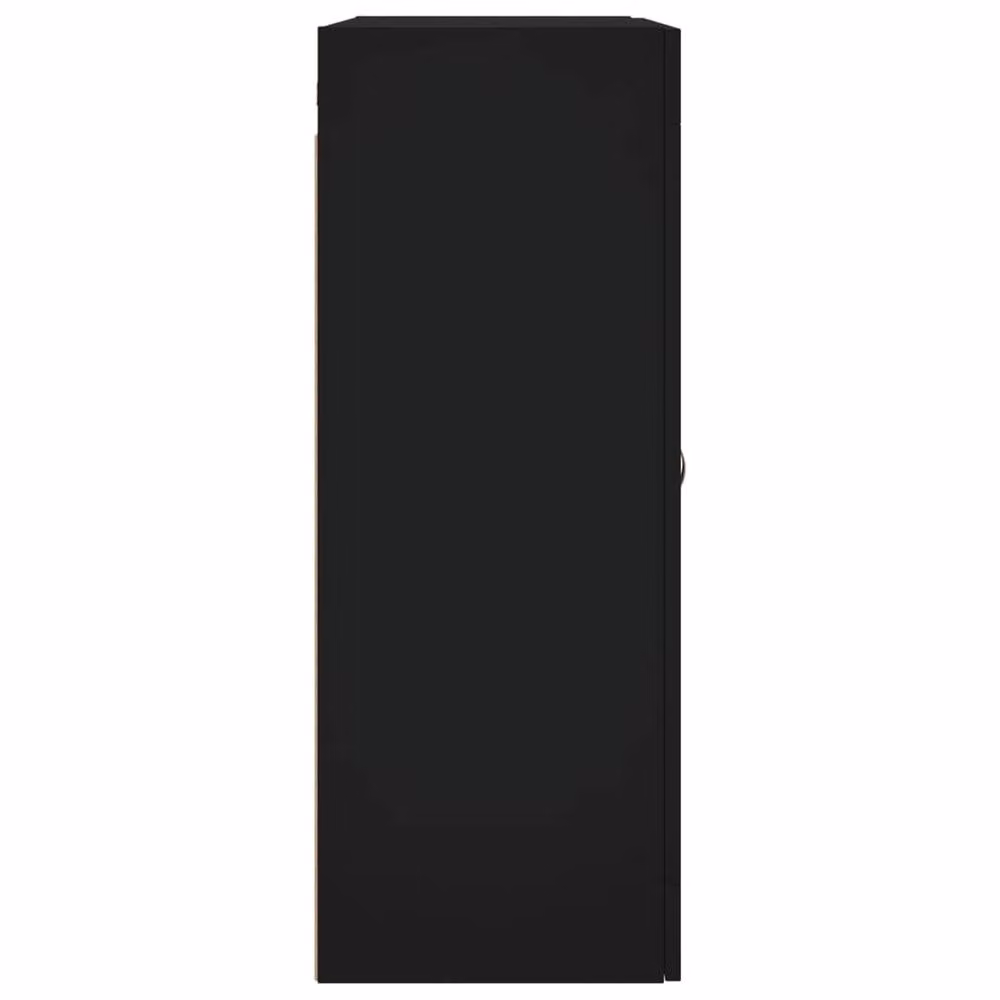 Berkfield Home Wall Mounted Cabinet in Black with Glass Doors, W: 69.5 cm, D: 34 cm, H: 90 cm – 6