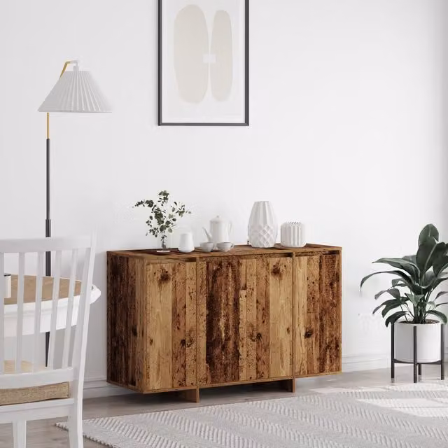 Berkfield Home Brown Rustic Wood Sideboard, W/D/H: 120 x 41 x 75 cm