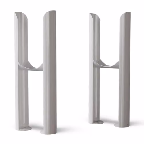 UK Radiators Steel Freestanding 2 Column Radiator Feet in Matt White or Anthracite