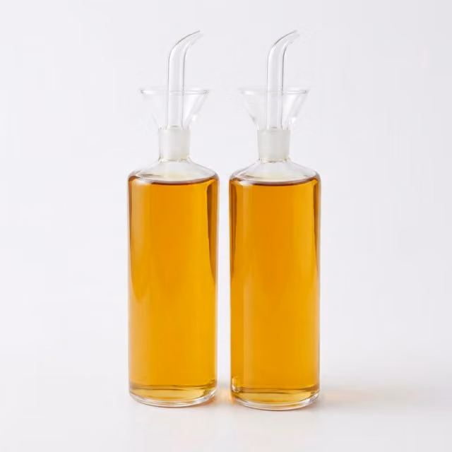 Eden & Willow Glass Oil and Vinegar Dispenser Bottle - Transparent