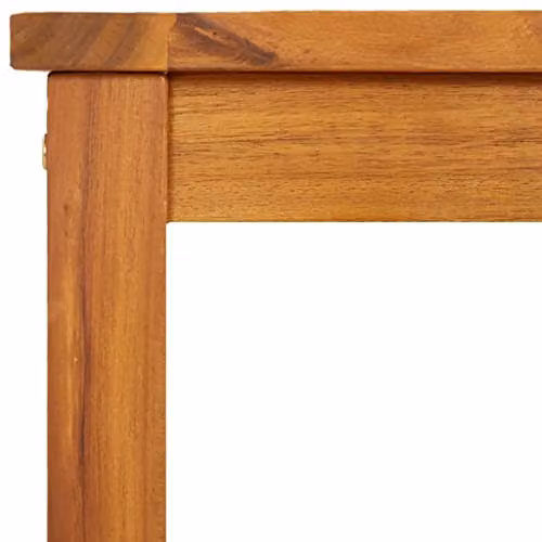 vidaXL Garden Bench in Brown Oiled Acacia Wood W/D/H: 80 x 35 x 45 cm – 3