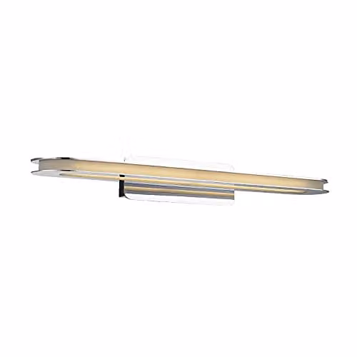 Netlighting Modern LED Up and Down Wall Lamp in Chrome Silver with Warm White 3000K 840lm