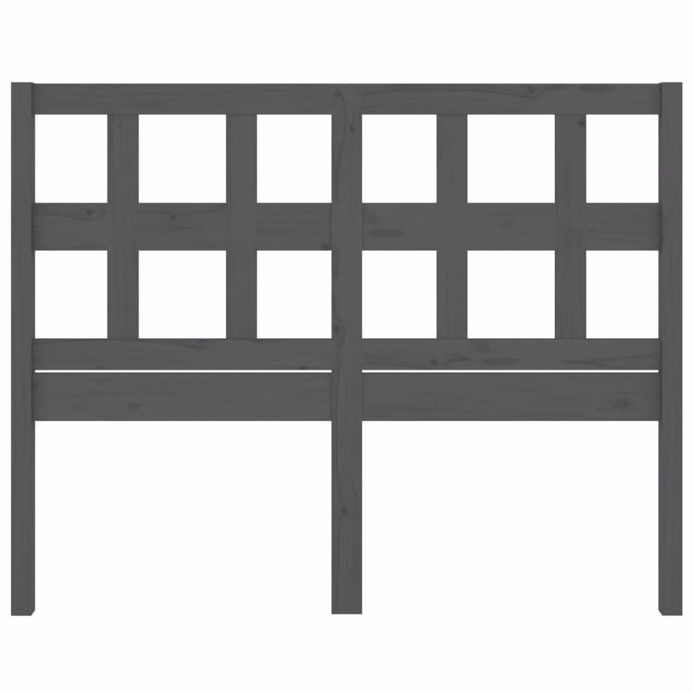 Berkfield Home Grey Rustic Solid Pine Wood Bed Headboard W: 165.5 cm, D: 4 cm, H: 100 cm – 3