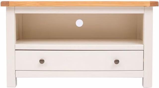 Cabinet Bits Maggiori White 1 Drawer TV Cabinet