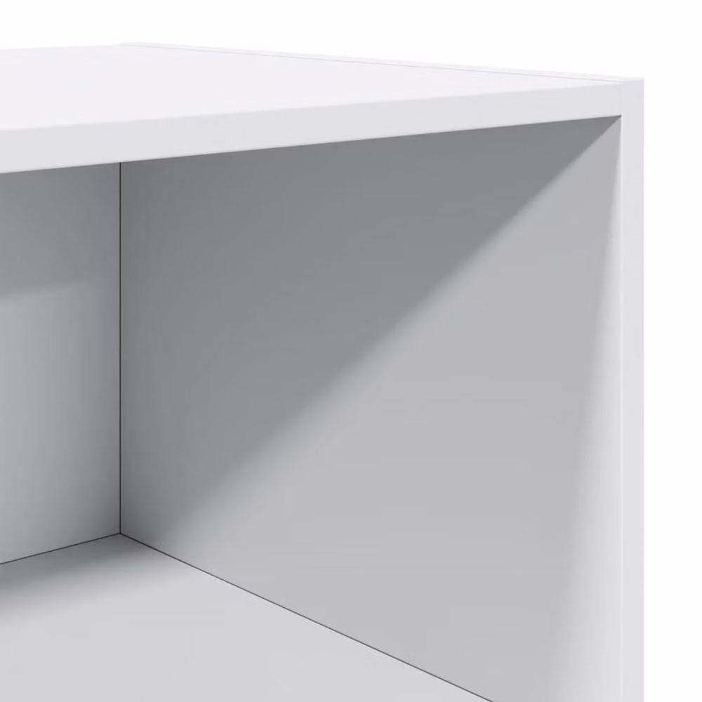 Berkfield Home White Highboard in Matt MDF, W/D/H: 45 x 41 x 185 cm – 3