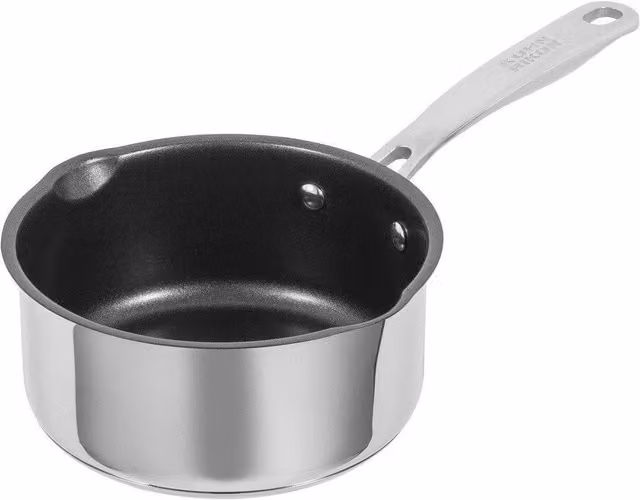 Kuhn Rikon Silver Non-Stick Stainless Steel Milk Pan, 1.5 l