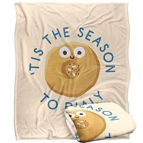 LOGOVISION White Fluffy Fleece Throw Blanket, W/D/H: 152 x 127 cm