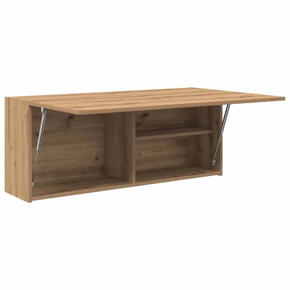 Berkfield Home Artisan Oak Bathroom Wall Cabinet, Brown, W/D/H: 100 x 25 x 40 cm – 3